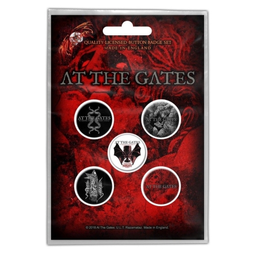 zestaw 5 szt. przypinek AT THE GATES - TO DRINK FROM THE NIGHT ITSELF.jpg