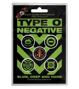 TYPE O NEGATIVE -- Badges [5 Pack]  