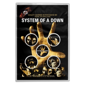 SYSTEM OF A DOWN - HAND -- Badges [5 Pack]