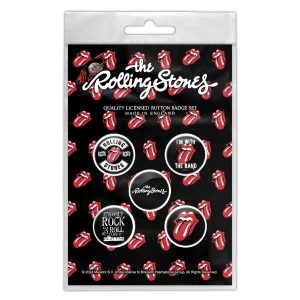THE ROLLLING STONES - TONGUE -- Badges [5 Pack] 
