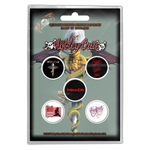 MOTLEY CRUE - DR FEELGOOD -- Badges [5 Pack]
