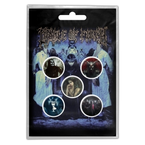 CRADLE OF FILTH - CRYPTORIANA -- Badges [5 Pack] 