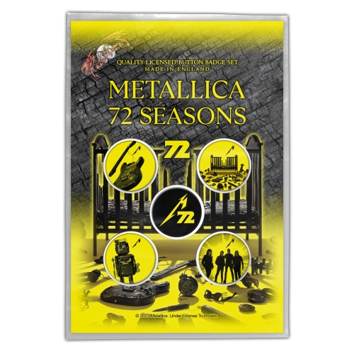 zestaw 5 szt. przypinek METALLICA - 72 SEASONS.jpg