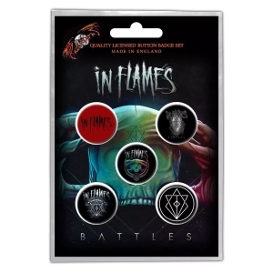 IN FLAMES - BATTLES -- Badges [5 Pack] 