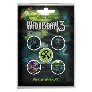 WEDNESDAY 13 - NECROPHAZE -- Badges [5 Pack] 