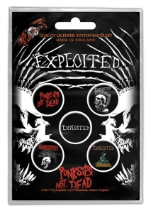 THE EXPLOITED -- Badges [5 Pack] 