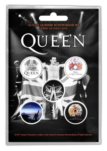 QUEEN - FREDDIE -- Badges [5 Pack]  