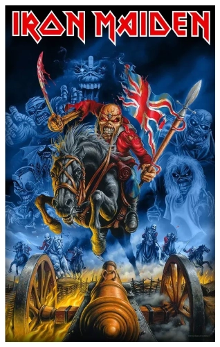 flaga IRON MAIDEN - MAIDEN ENGLAND.webp