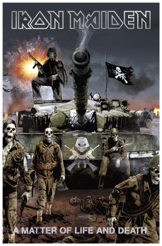 flaga IRON MAIDEN - A MATTER OF LIFE AND DEATH.jpg