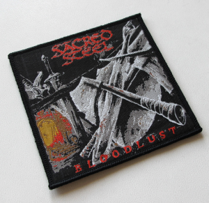 SACRED STEEL - Bloodlust [black] -- Woven Patch  
