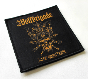 Naszywka WOLFBRIGADE - Life Knife Death [black]