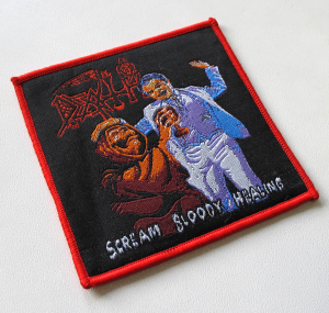 DEATH - Scream Bloody Healing [red] -- Woven Patch