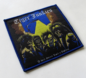 Naszywka TIGER JUNKIES - D-beat Street Rock N Rollers [blue] 