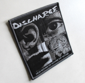 Naszywka DISCHARGE - Hear Nothing See Nothing Say Nothing [gray]