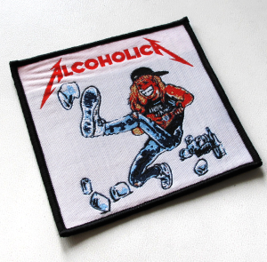 Naszywka METALLICA - Alcoholica [black]