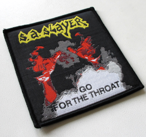 S.A. SLAYER - Go For The Throat [black] -- Woven Patch  