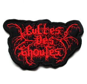 CULTES DES GHOULES - Logo Shaped [red] --- Embroidered Patch