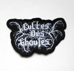 CULTES DES GHOULES - Logo Shaped [white] --- Embroidered Patch