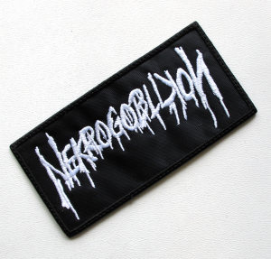 NEKROGOBLIKON - Logo [strip] -- Embroidered Patch 