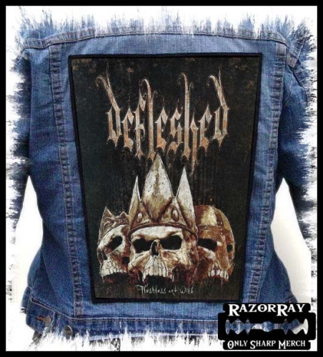 DEFLESHED - Fleshless and Wild -- backpatch back patch.jpg