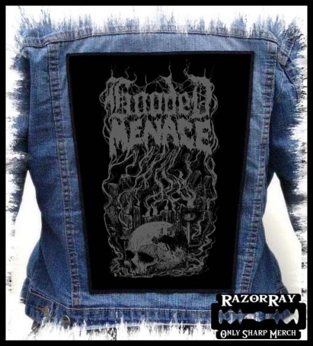 HOODED MENACE - Skull -- backpatch back patch.jpg