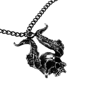 SKULL -- Metal Pendant  