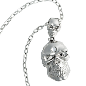 SKULLS -- Metal Pendant  