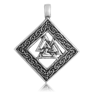 VALKNUT -- Metal Pendant 