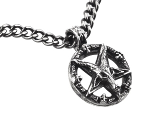 PENTAGRAM BAPHOMET -- Metal Pendant