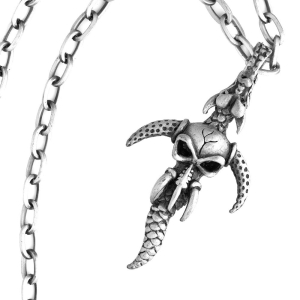SKULL -- Metal Pendant  
