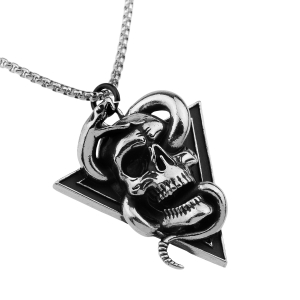 SKULL -- Metal Pendant