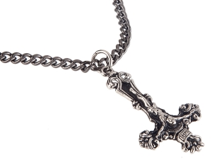 UPSIDE DOWN CROSS -- Metal Pendant 