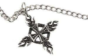 MALTESE CROSS -- Metal Pendant 
