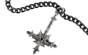UPSIDE DOWN CROSS -- Metal Pendant