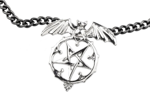 PENTAGRAM - BAT -- Metal Pendant