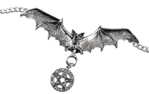 PENTAGRAM - BAT -- Metal Pendant 
