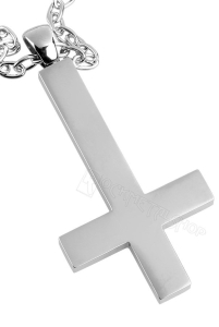 UPSIDE DOWN CROSS -- Metal Pendant  