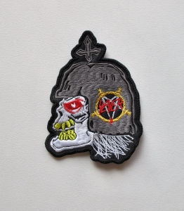 SLAYER - Slaytanic Wehrmacht Skull -- Embroidered Patch 