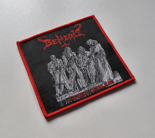 BEHERIT - The Oath of Black Blood [red] -- woven patch.JPG