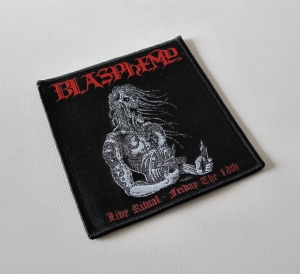 BLASPHEMY - Live Ritual - Friday the 13th [black] -- woven patch