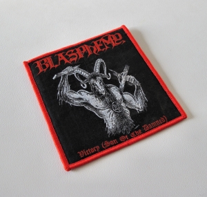 BLASPHEMY - Victory (Son of the Damned) [red] -- woven patch