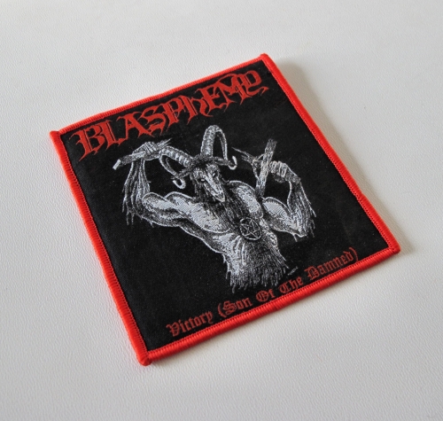 BLASPHEMY - Victory (Son of the Damned) [red] -- woven patch.JPG