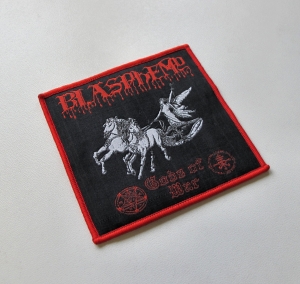 BLASPHEMY - Gods of War [red] -- woven patch