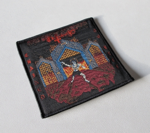 DEATHHAMMER - Chained to Hell [black] -- woven patch.JPG
