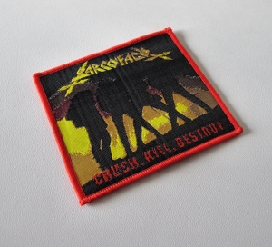 SARCOFAGO - Crush, Kill, Destroy [red] -- woven Patch