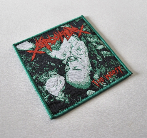 SARCOFAGO - The Worst [green] -- woven patch.JPG