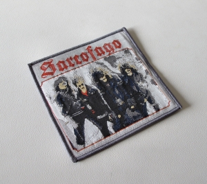 SARCOFAGO [gray]  -- woven Patch