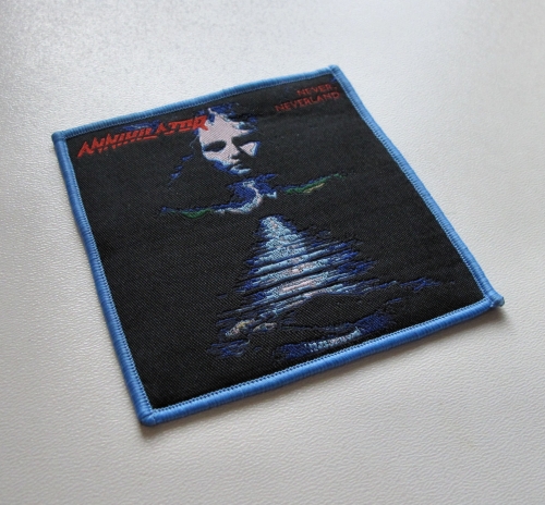 ANNIHILATOR - Never, Neverland [blue] -- woven patch.JPG