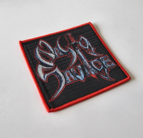 NASTY SAVAGE - Nasty Savage [red] -- woven patch.JPG