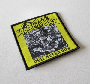 TOXIC HOLOCAUST - Evil Never Dies [black] -- Woven Patch